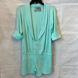 Nation Ltd Turquoise One Piece Romper
